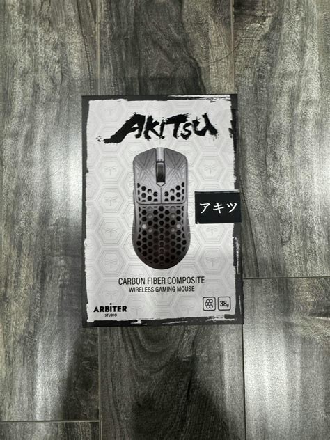 Carbon fiber wireless mouse.  View full specs.  Weighing only 38g, the AKITSU is desi...