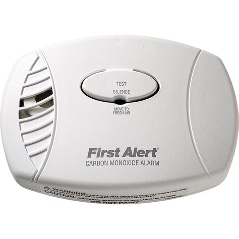 Carbon monoxide alarm first alert beeping. All First Alert Alarms come with a Test Button. With the battery removed from the unit, press and hold this button for 30 seconds. This will fully reset the alarm, removing the residual charge of the previous battery. Reinsert the battery and then press the Test Button. A loud beep will notify you that the alarm is functioning. 