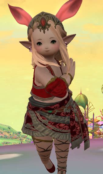Carbuncle glam. [Glamour] Intelligent yellow Carbuncle costume “Topaz Carbuncle Attire” (Lalafell Men's Ver.) I found a wonderful treasure today. I found a wonderful treasure ... 