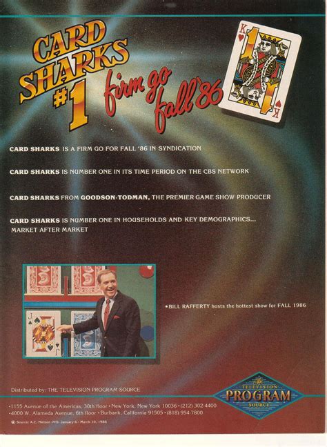 Card Sharks (September 8-26, 1986 & June 1-5, 1987, SYN - YouTube