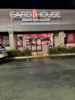 Card house port st lucie. Card House, Port Saint Lucie, FL. 677 likes · 129 talking about this · 82 were here. Card House is Port St. Lucie's newest table game and poker venue! Must be 18 … 