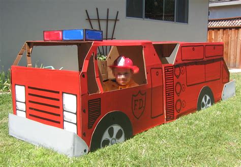 Cardboard Fire Truck Template