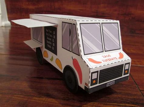 Cardboard Food Truck Template