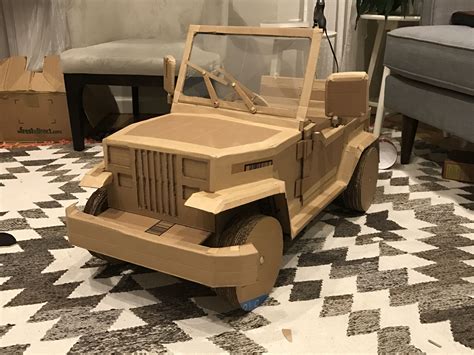 Cardboard Jeep Template