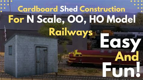 Cardboard Shed Construction For N Scale, OO, HO Model …