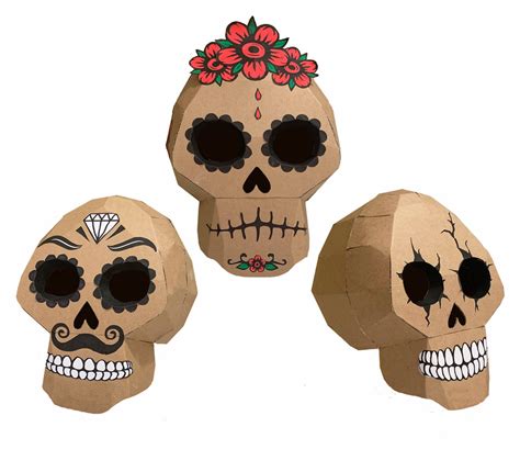 Cardboard Skull Template