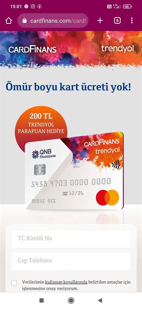 Cardfinans kredi kartı takip