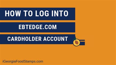 Cardholder Log In - PIN - ebtEDGE