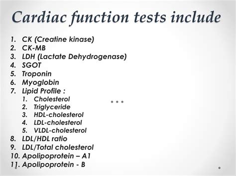 Cardiac Function Test