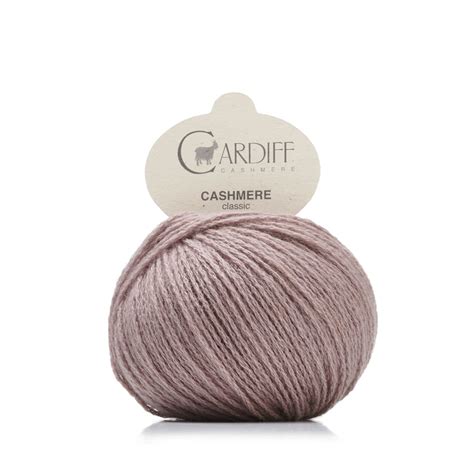 Cardiff Cashmere Yarn, a true luxury, Italian spun, Mongolian Cashmere. Already washed and fulled, it requires no treatment on the finished piece! A longer staple length helps prevent pilling. Classic is a DK weight, beautifully spun with 3 double plied strands. Skein Count - 1 per listing Brand: Cardiff - Classic Fiber content: 100% Pure .... 