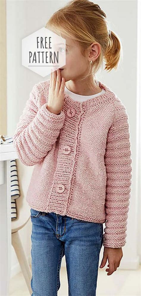 Cardigan for Kids Free Pattern