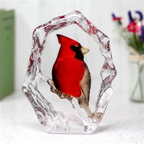 Cardinal Bird Crystal - Etsy