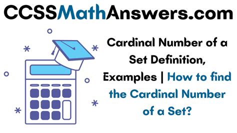 Cardinal Number of a Set Definition, Examples