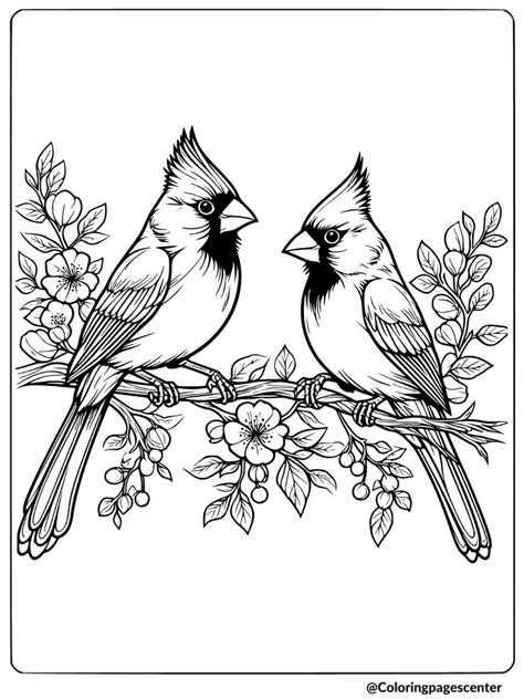 Cardinals Coloring Pages