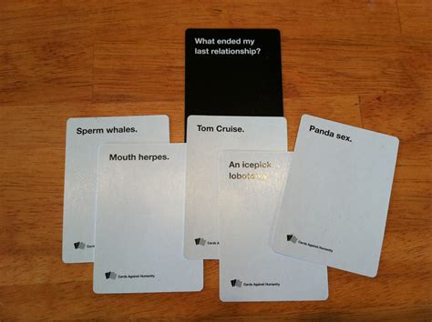 Cards Against Humanity Sample