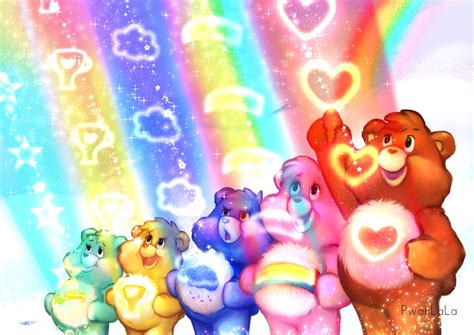 Care bear stare. This scene has lots of action in it; You aught to see it! 