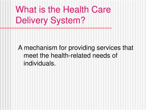 Care delivery - Definition, Meaning & Synonyms Vocabulary.com