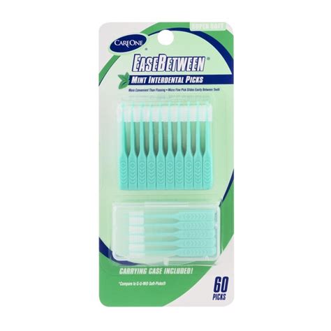 CareOne EaseBetween Mint Interdental Picks Super Soft with …