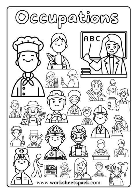 Career Coloring Sheets
