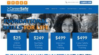 Careersafeonline - CareerSafe’s OSHA-Authorized safety training focuses on essential knowledge of workplace standards and hazards, allowing you to mitigate risk, maintain compliance, and reduce work time lost. Our courses are 100% online, available when you need them most, and provide the industry-recognized credentials you need to get your …