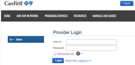 Carefirst dental provider login. CareFirst BlueCross BlueShield website for Providers & Physicians. If you cannot complete your eligibility/benefits inquiry online, please contact us at 800-842-5975. Change Healthcare Notice 