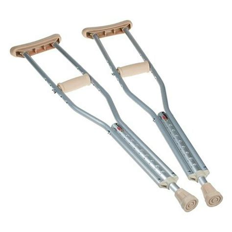 Carex Pushbutton Aluminum Crutches Youth - Pair - Walmart.com