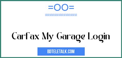 Carfax my garage. Things To Know About Carfax my garage. 