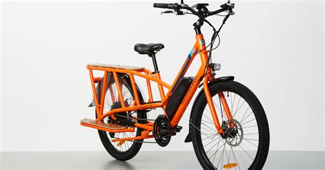 Cargo electric bikes. Electric Cargo Bike. This is the first RadWagon to feature front suspension, hydraulic disc brakes, and class 3 capability. Ride easy with more hill-climbing torque, a condensed frame for extra-confident handling, and a whopping 375 lb. payload capacity to carry kids and cargo. For riders 4'11"-6'3" 
