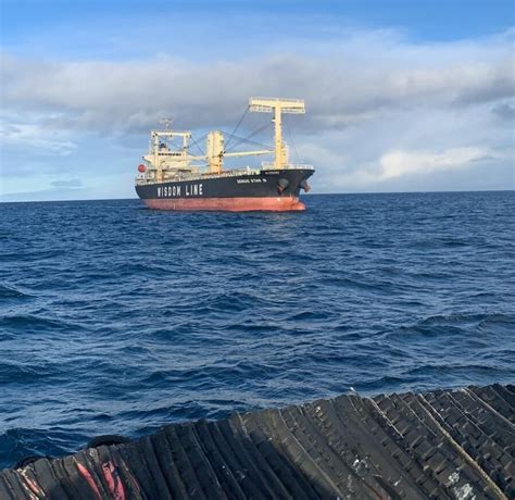 Cargo ship carrying lithium ion batteries ordered to continue to Alaska despite a fire in cargo hold