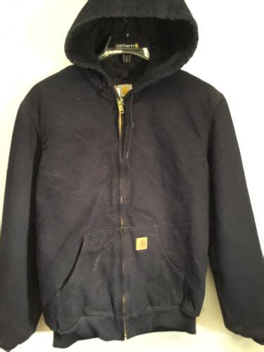 Find many great new & used options and get the best deals for Carhartt J130 black Lined Canvas Full-Zip Long Sleeve Jacket Mens 2XL With Hood at the best online prices at eBay! Free shipping for many products!. 