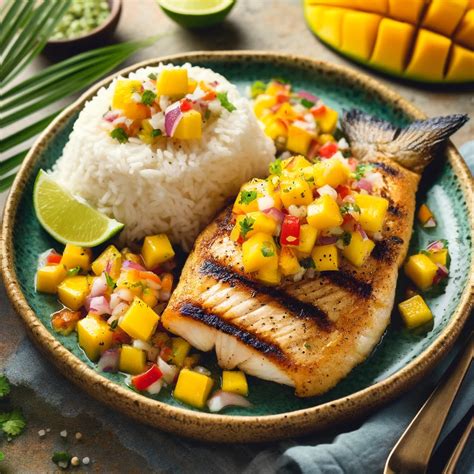 Caribbean Fish With Mango Salsa