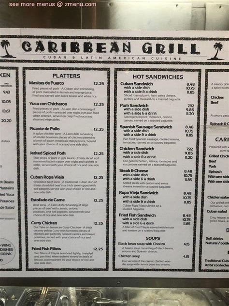 Caribbean grill arlington menu. See 30 photos from 408 visitors about saltenas, Cuban sandwiches, and fried plantains. "This is the best place to get good chicken in North Arlington...." 