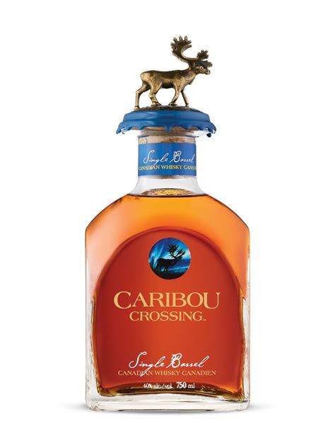 Caribou crossing whiskey. A delicious, lighter-style whisky. Decanter Magazine, 95 Points"Caribou Crossing Single Barrel Canadian Whisky exudes orange liqueur notes, rapturous honeyed nutmeg and cinnamon, and a hint of resin on the nose. Weighted by a melting lushness on the palate, tangerine is kissed by dusted cocoa. 