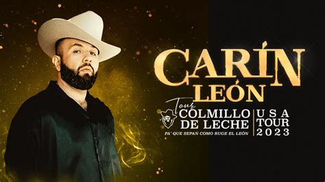 Carin leon atlanta. Performing Arts. Regional Mexican star Carín León will be launching a major U.S. tour later in 2023 behind his next album ‘Colmillo De Leche’. The 26-city campaign kicks off August 10th in Rosemont and stretches into October making notable stops in Denver, Dallas, Anaheim, Las Vegas, Los Angeles, Atlanta, Baltimore, Miami and Newark. 
