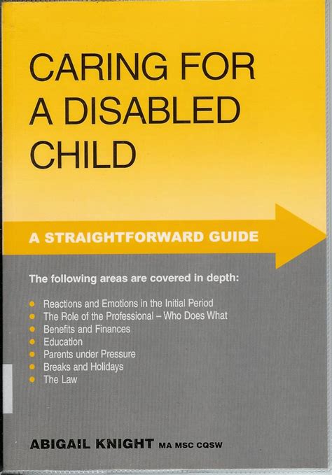 Caring for a disabled child straightforward guides s. - Psicofarmacologia delle dipendenze manuale clinico italian edition.