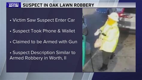 Carjacking suspect robs man at Oak Lawn gas station