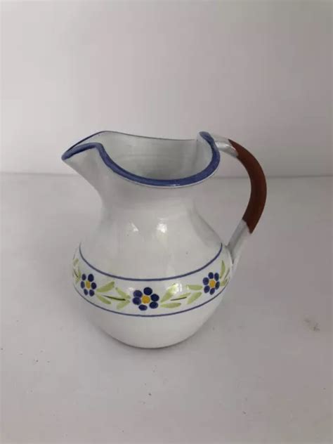 Carla Abreu Hand Signed Painted Portugal 4-1/2" Art Pottery Pitcher …