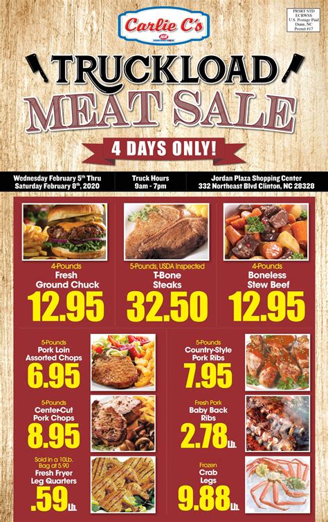 PLYMOUTH, NC: TRUCKLOAD MEAT SALE going o