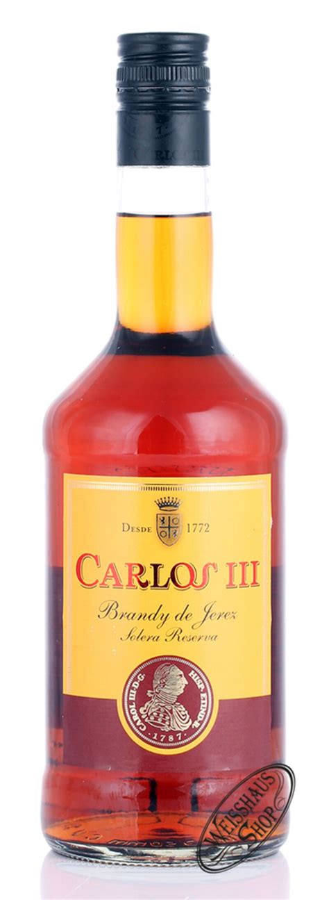 Carlos Brandy III 36% vol. 0,70l Weisshaus Shop