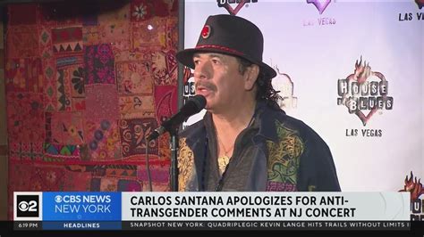 Carlos Santana apologizes for anti-trans comments he made during a recent concert