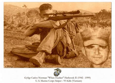 Carlos hathcock movie. It would be impossible to name the greatest American hero, but Gunnery Sergeant Carlos Hathcock would have to be considered. Decades before Chris Kyle, in his book and film, American Sniper, really gave the American public insight into the valuable role snipers play in our defense and the protection of our troops, Hathcock, known as “White Feather,” performed his job as a sniper in the ... 