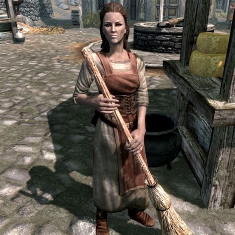 Skyrim:Morwen. Morwen is a Nord living in Skaal Village. She works as an apprentice to the smith Baldor Iron-Shaper during the day. She becomes a candidate for marriage after delivering her amulet to Runil in Falkreath. Her mother was Bera, a Skaal woman, and her father was a sailor on a trade ship that sank near the village.. 