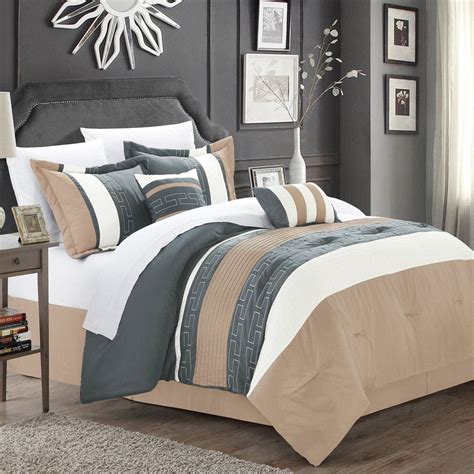 Carlton 6 Piece Embroidered Comforter Set - Chic Home