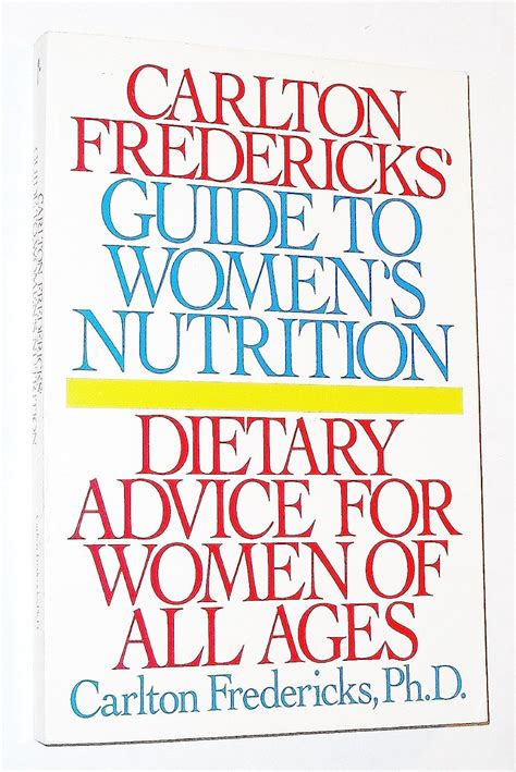 Carlton fredericks guide to womens nutrition. - Formulating detergents and personal care products a guide to product development.