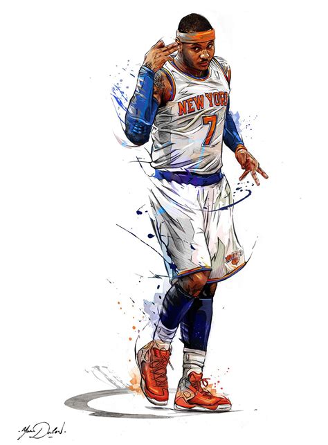Carmelo Anthony Nba art, Carmelo anthony, Sports art