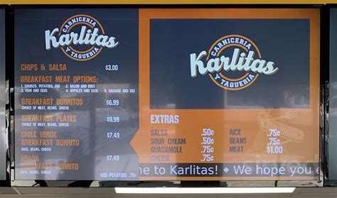 Carniceria y taqueria karlitas. Karlita Carniceria y Taqueria is located at: 2240 Herndon Ave, Clovis, CA 93612, USA , Clovis. Is the menu for Karlita Carniceria y Taqueria available online? Yes, you can access the menu for Karlita Carniceria y Taqueria online on Postmates. Follow the link to see the full menu available for delivery and pickup. 