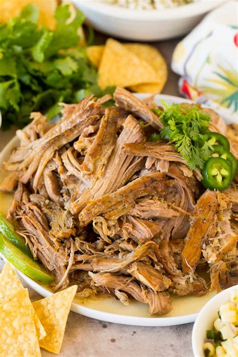 Carnitas chipotle. Instructions. In a large pan, heat oil on medium high. Add the pork roast and sear on all sides. Remove pork from the pan and place in slow cooker. Add the remaining ingredients on top of pork. Cover and cook on low 8-10 hours. Remove pork from crockpot to a large bowl. Remove and discard any bones (if you didn't buy a boneless roast) and shred ... 
