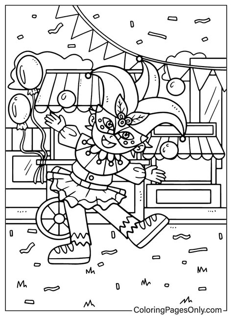 Carnival Coloring Pictures