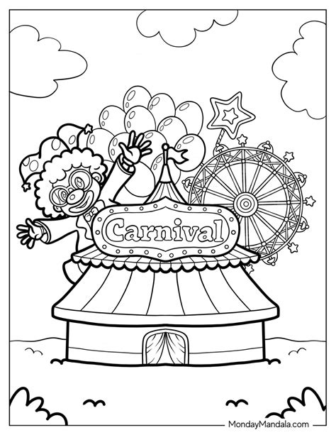 Carnival Coloring Shee