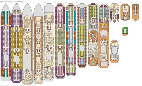 Carnival Glory Main Deck Plans